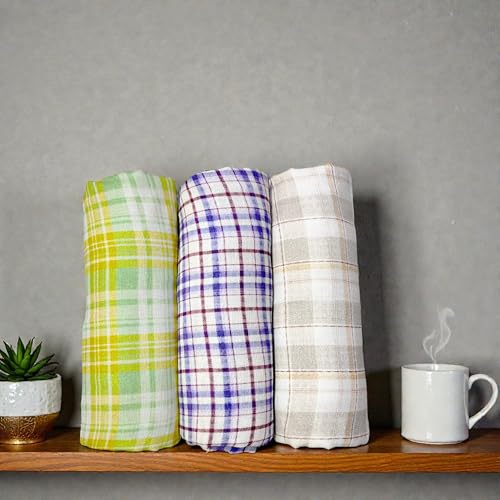Image of NEW COMERS Cotton Muslin Baby Swaddle Set, Multicolor Printed Muslin Swaddle Wrap for New Born Baby, Soft Pure Cotton Sheet Baby Wrap Set, Baby Product (Swaddle 06)