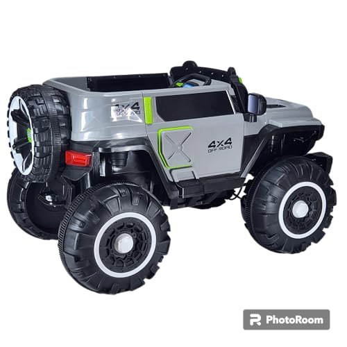 Toyify 4x4 Big Size Monster Truck Battery Operated Electric Ride On 4x4 Jeep for Kids Driving 1-10 Years | Remote Control | Bluetooth | USB | Swing | Birthday Gifts - Image 5