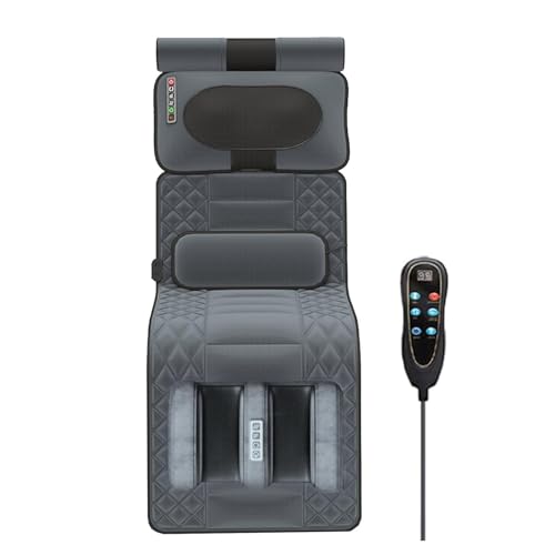 Tapis De Massage Complet Avec Chaleur, Matelas De Massage Lombaire À Compression Chaude Avec 9 Modes,Matelas De Massage Chauffant Pour Tout Le Corps,coussin...