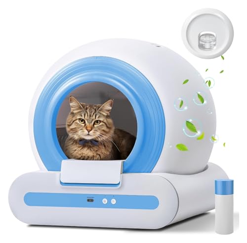 セルフクリーニング猫用トイレ 自動猫用トイレ セルフクリーニング アプリコントロール 臭気除去装置付き スマート猫用トイレ