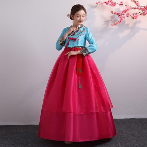 Hanbok coreano tradicional para mujer y traje oriental de palacio 6