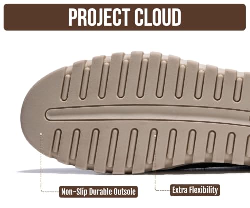 Image of Project Cloud 100% Genuine Leather Loafers for Women - Memory Foam Insoles Slip On Shoes for Women - Lightweight Womens Shoes - Non Slip Womens Loafers (Filide1)
