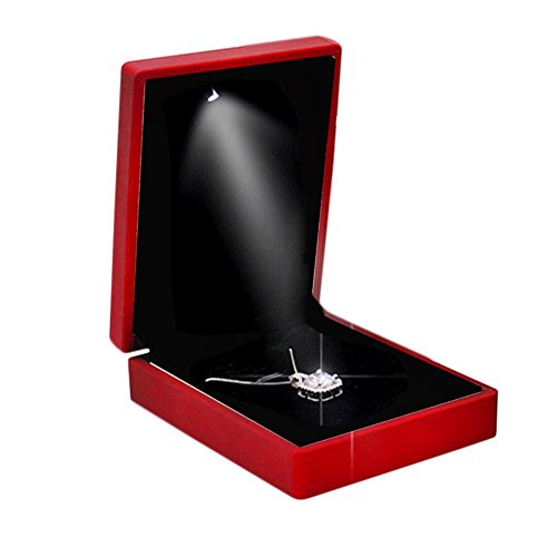 Purebesi Boîte À Bijoux, Boîte De Rangement,Boîte À Bagues Mariage Fiançailles,boîte À Bijoux Cadeau, Boîte À Bijoux avec Pendentif Respectable