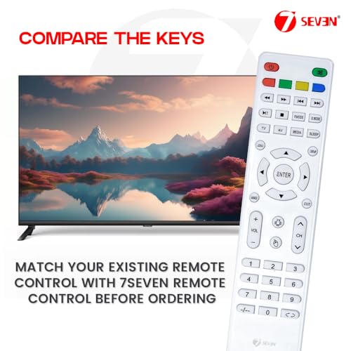 Image of 7SEVEN Replacement for PA220 Original AUXUS Remote Control for Monitor and Smart Android LCD led tv and Suitable for Various Models and Size of Television