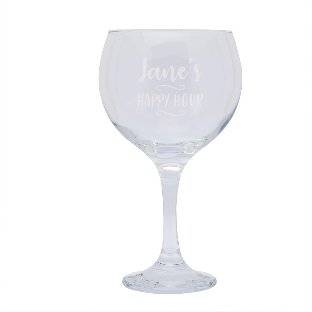 Personalised Gin Cocktail Glass - Engraved Gin Glass For Women - Birthday Personalised Gift - Christmas Gifts For Her - Engraved Cocktail Goblet
