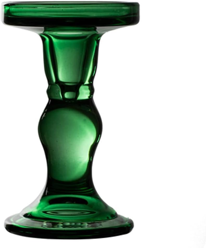 Amazon｜キャンドルホルダー ガラスろうそく足レトロローマ列ろうそく立てホームステイルームキャンドルステックカフェキャンドルライトディナー