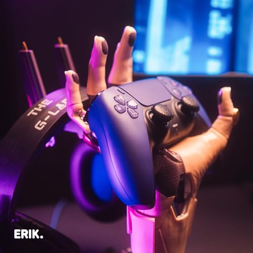 Image of Grupo Erik Gaming Controller Holder & Headphone Stand - Cyberpunk | Gaming Accessories for Desk, Gamer Gifts, Headset & Controller Stand 6.3 x 7.9 x 10.8 in - 16 x 20 x 27.5 cm