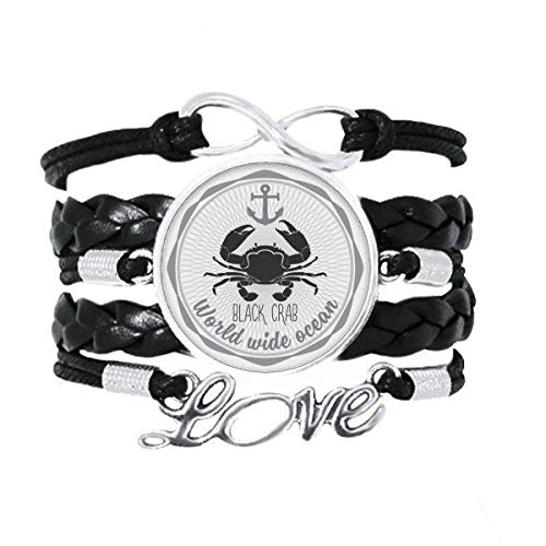 Bracelet de crabe en cuir et organismes marins pour sublimer votre style estival au quotidien