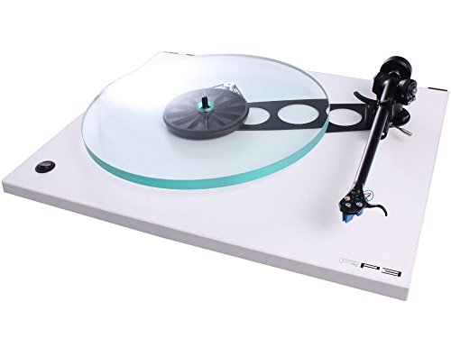 Rega RP3 Turntable with Dustcover, Elys2 Cartridge, RB303Tonearm (White)