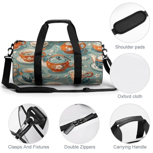 Sac de sport format cabine avec compartiment à chaussures imprimé aigle