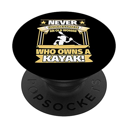 Old Woman Kayaker PopSocket Grip