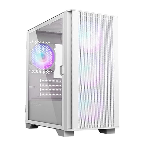 Montech Air 100 ARGB, Mini-Tower, gehärtetes Glas, Weiß