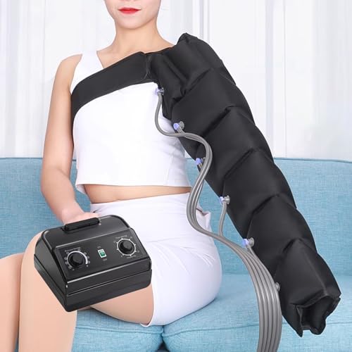 Masajeador de pies eléctrico con compresión de Aire para piernas, Botas de recuperación, Cintura, Brazos y relajación, Que promueve la circulación sanguínea y el Drenaje linfático.