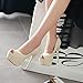 Imagen de Lizoleor Mujer Fiesta Peep Toe Vestido Elegante Tacón De Aguja Plataforma Pump Boda Tacón Alto Bride Sin Cordones Prom Zapatos Beige Talla 32 EU
