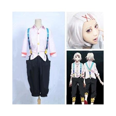 Amazon 東京喰種トーキョーグール 鈴屋 什造 コスプレ衣装 コスプレウィッグ 男性m コスプレ 仮装 通販