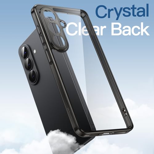 Image of JETech Cover Case for Samsung Galaxy S26, Camera Lens Full Protection, Non-Yellowing Shockproof Bumper Phone Cover, Anti-Scratch Hard PC Back (Black)