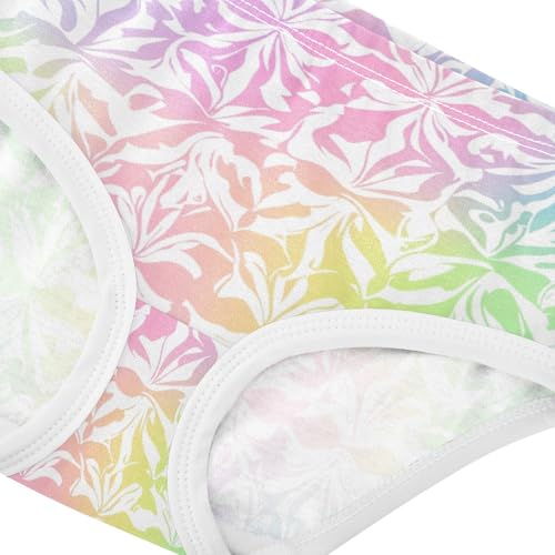 ZZKKO Ombre Colorful Floral Girls Underwear Toddler Panties for Girls Comfort Brief Size 2-8T3
