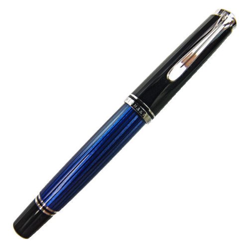 Amazon | Pelikan ペリカン 万年筆 スーベレーン M405 ブルー縞 ペン先 