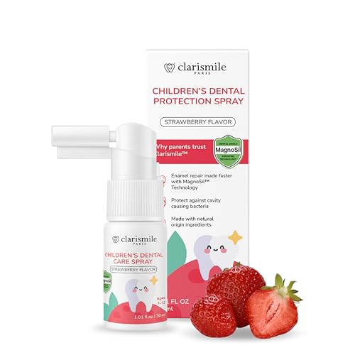 Clarismile Kids Oral Spray Fluoride-Free Dental Spray for Children Hydroxyapatite & Xylitol Enamel Support Strawberry Flavor 30ml