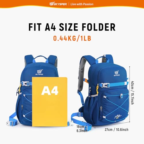 SKYSPER Kids Backpack - 15L Travel Backpacking Small Age 4-6 Ergonomical Design Multi-compartment Breathable Day Pack Preschool Kindergarten Bag - Image 6