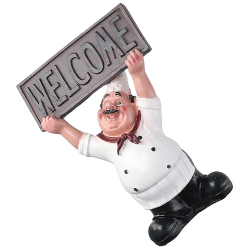 Adorno Decorativo Chef Bienvenida Resina miniatura 5