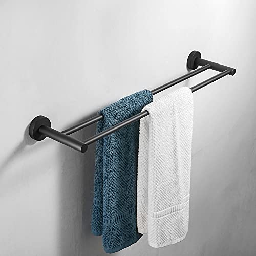 Porte-serviettes de salle de bain robuste en métal 40cm