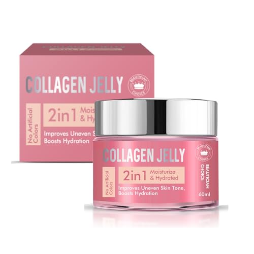 Collagen Jelly Cream, Freeze Dried Hydrolyzed Collagen Cream for Face, Moisturizing Cream for Reducing Fine Lines and Dullness, 60ml