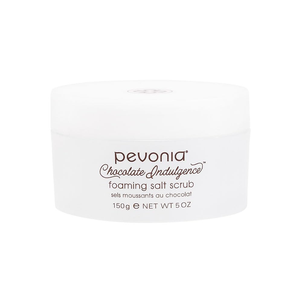 Pevonia Chocolate Indulgence Foaming Salt Scrub, 5 oz.