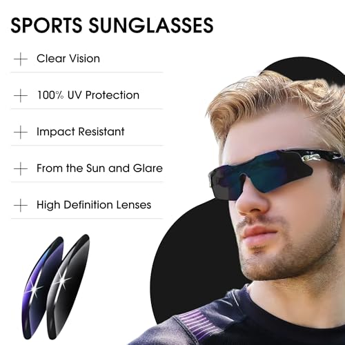 Men's UV400 Outdoor Sport Sunglasses – Lightweight, Durable & Fashionable Protection for Cycling, Running, Hiking & Adventure Activities – Premium Performance Glasses3