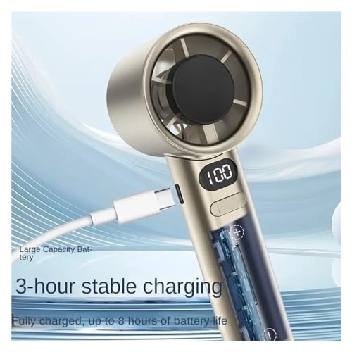 Ventilateur à main portable rechargeable USB pour refroidissement - 5