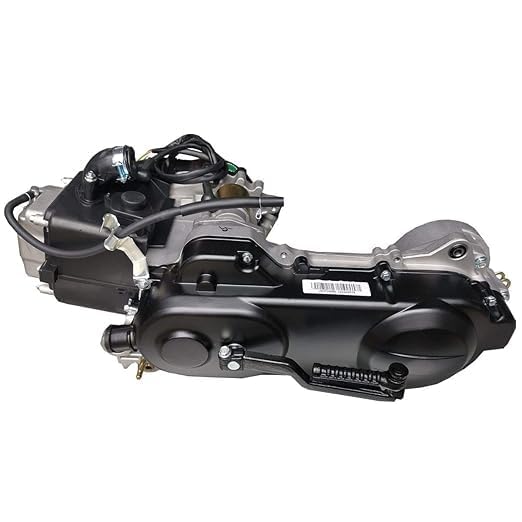 X-PRO 50cc GY6 Moped Engine 4-Stroke Single Shock Auto with CVT Transmission, Electric/Kick Starter, Long Case