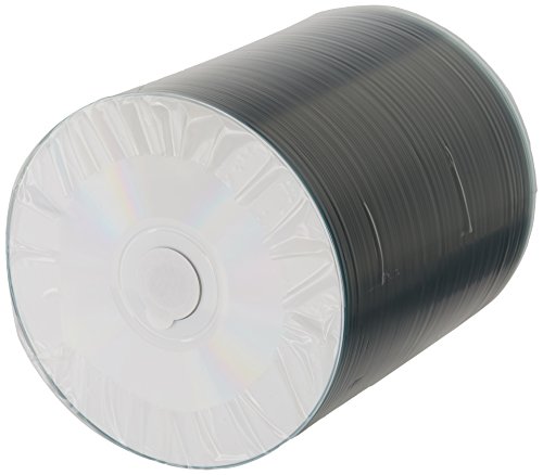 White CD 100QTY 100 Disc Spindled Hub Printable CD-Rs
