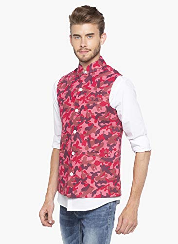 Nick&Jess Mens Printed Nehru Jacket3