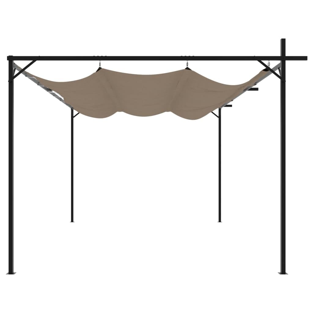 Pergola z wysuwanym dachem 395x292x230 Taupe
