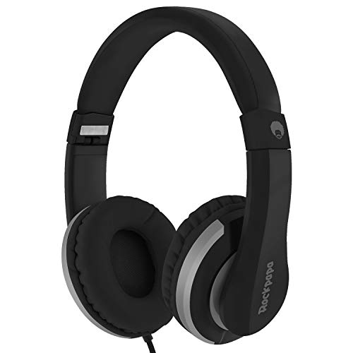 ROCKPAPA I22 Foldable Adjustable On Ear Headphones with Microphone for Kids/Adults iPhone iPad