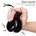 Milisten Spanish Castanets Black Wooden Castanets Flamenco Dance Castanets with String Spanish Hand Percussion Instruments Finger Castanets