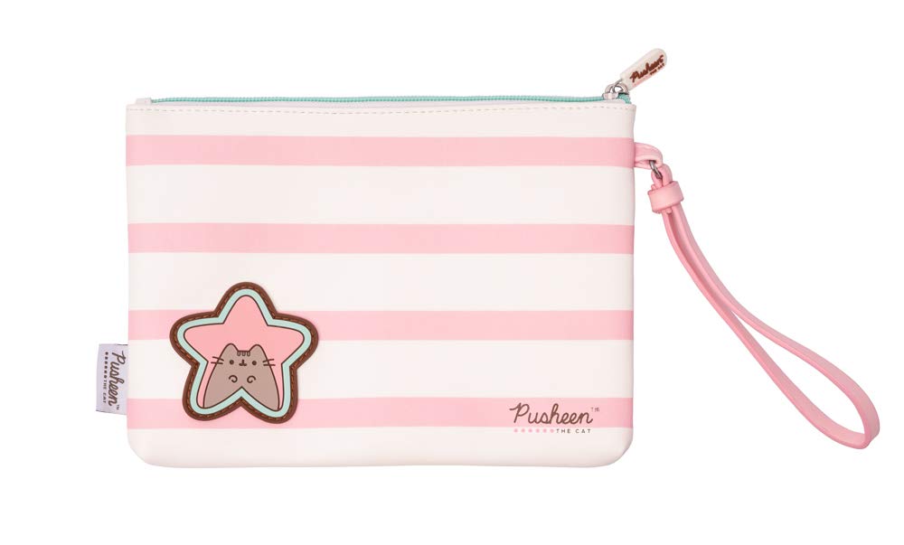 Grupo Erik: Astuccio Trucchi Pusheen | Pochette per trucchi donna Pusheen Rose Collection, Beauty Case piccolo 23 x 16,5 x 2,5 cm, Astuccio donna rosa