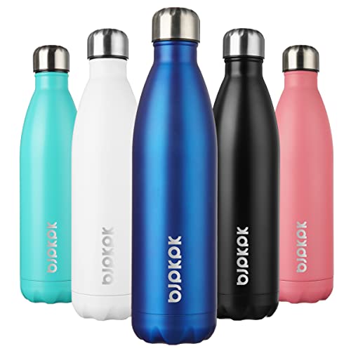 Image of BJPKPK 25 oz Insulated Water Bottle, Stainless Steel Flask, Leak Proof