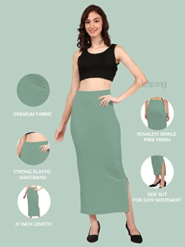 Image of Mehrang Stretchable Saree Shapewear Petticoat for Women, Cotton Blended,Petticoat,Skirts for Women,Shape Wear Dress for Saree
