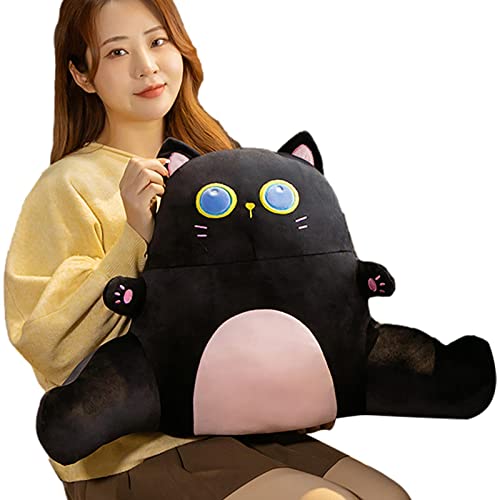 Vecksoy Almohada de Lectura para Sentarse en la Cama, Almohadas de Espalda de Gato con Brazos, Almohada de Lectura para Adultos de algodón triturado, Adecuada para Leer, Relajarse, Mirar televisión Cover