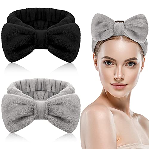 4er-Set Haarbänder Für Beauty & Spa – Schwarz, Weich & Waschbar