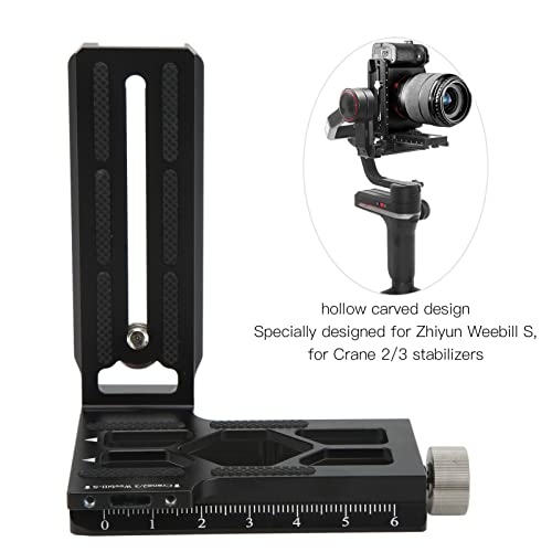L Bracket Camera,Vertical Horizontal Switching Tripod Quick Release Plate with 1/4in Screw Hole Arca Port for Zhiyun Weebill S for Crane 2/3 Stabilizer - Image 2