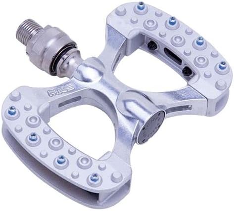 MKS Gamma Ezy Superior Silver Aluminum Pedals for Touring, Off-Road Bikes
