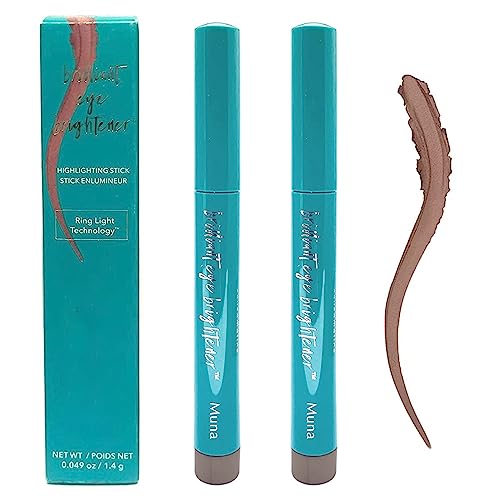 Ballebeeautiful Thrive Eyeshadow Stick, Thrive Eye Brightener Stick, Thrive Cosmetics Eye Brightener, Mauve Taupe Shimmer, Muna (2 Pcs) 0.049 Ounces #TOP19