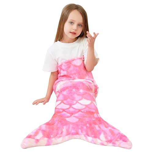 Viviland Mermaid Tail Blanket - Plush Mermaid...