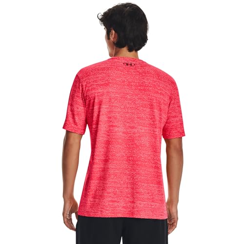 T-Shirt Tech Vent Under Armour Rose pour Homme Coupe Ample - 4