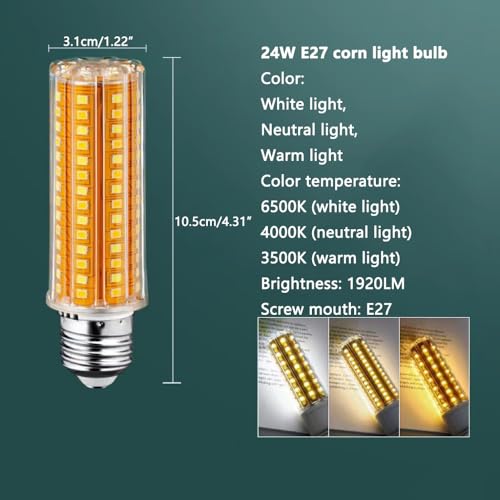 Ampoule LED E27 de 12W à 24W de forme maïs pour l'éclairage de garage - 8