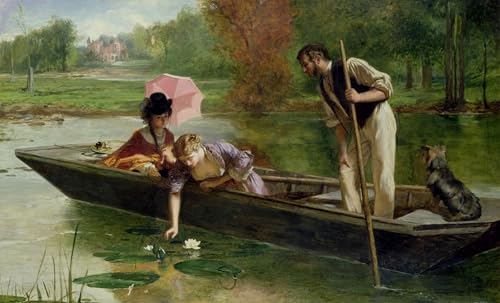 Lienzo impreso Un piacevole posto sul Tamigi de 60x90cm para salon elegante