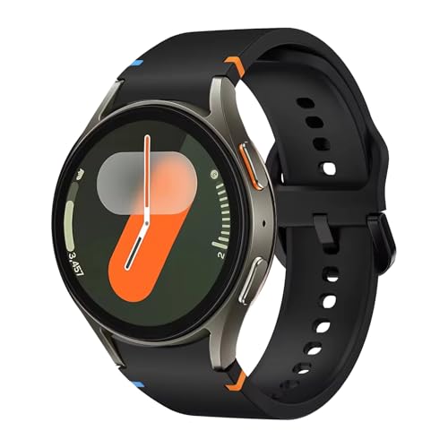 Galaxy Watch 7 Band 40mm 44mm,for Samsung Galaxy Watch 7/6/5/4/FE/Galaxy Watch 6/4 classic Bands 47mm 43mm 46mm 42mm/Galaxy Watch 5 pro Band 45mm Women Men,No Gap Silicone Sport Strap Correa Wristband