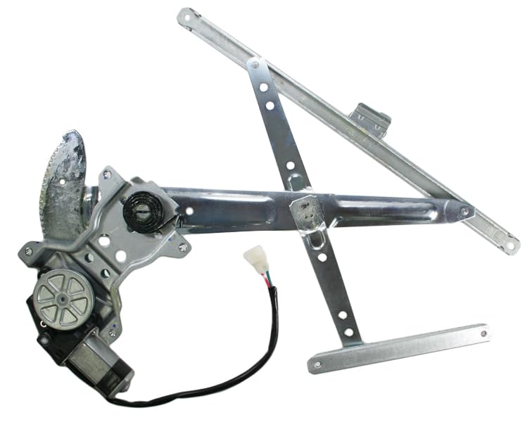 Image of TRQ Front Passenger Side Power Window Motor and Regulator Assembly Power Compatible with 91-97 Toyota Land Cruiser 96-97 Lexus LX450